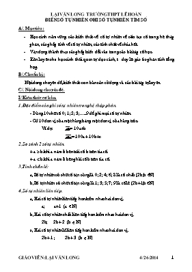 Chuyên đề Toán lớp 6
